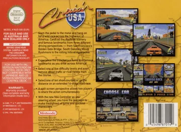 Cruis'n USA (Europe) box cover back